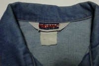 Big Mac Denim 4 Pocket Vintage 80's Trucker Blue Jean Work Jacket