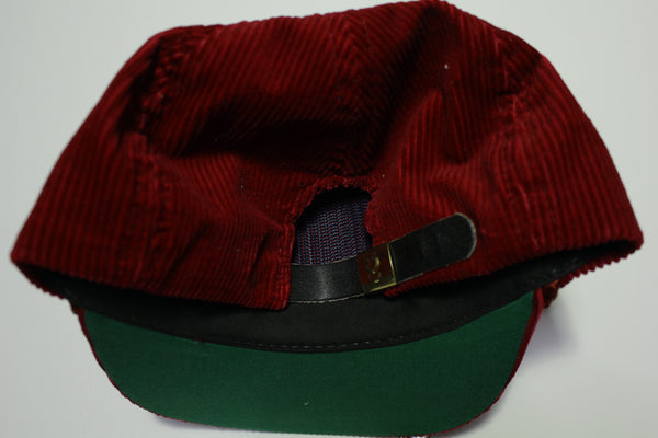 Rocking R Bar Bozeman Montana Vintage Corduroy 80s Adjustable Back Snapback Hat