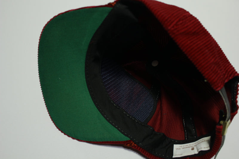 Rocking R Hat Rocking R Bar Bozeman Montana Vintage Corduroy 80s Adjustable Back Sna ...