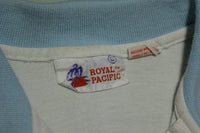 Hawaii Royal Pacific Vintage 80's Striped Polo Shirt