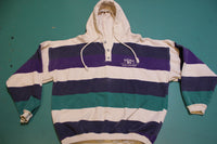 ENUF International Clothing 90's Color Block Vintage Pullover Hoodie Sweatshirt USA