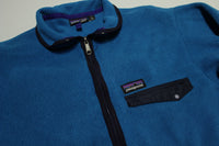 Patagonia Synchilla Half Zip Up Single Pocket Outdoor Hiking Camping Fleece Jacket USA Made