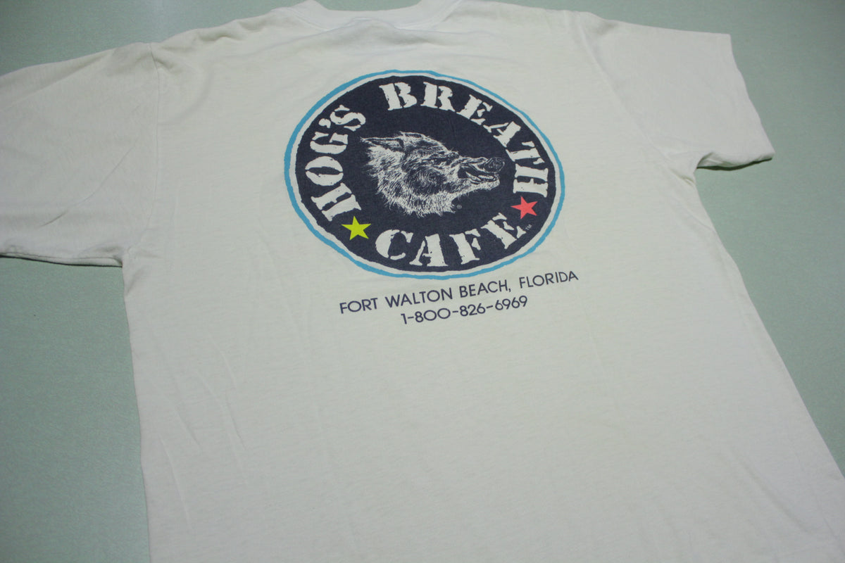 Hogs Breath 1987 Fort Walton Beach Florida Vintage 80's Single Stitch T-Shirt