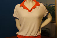Catalina Vintage 1980's Women's Terry Cloth Polo Shirt OMG!
