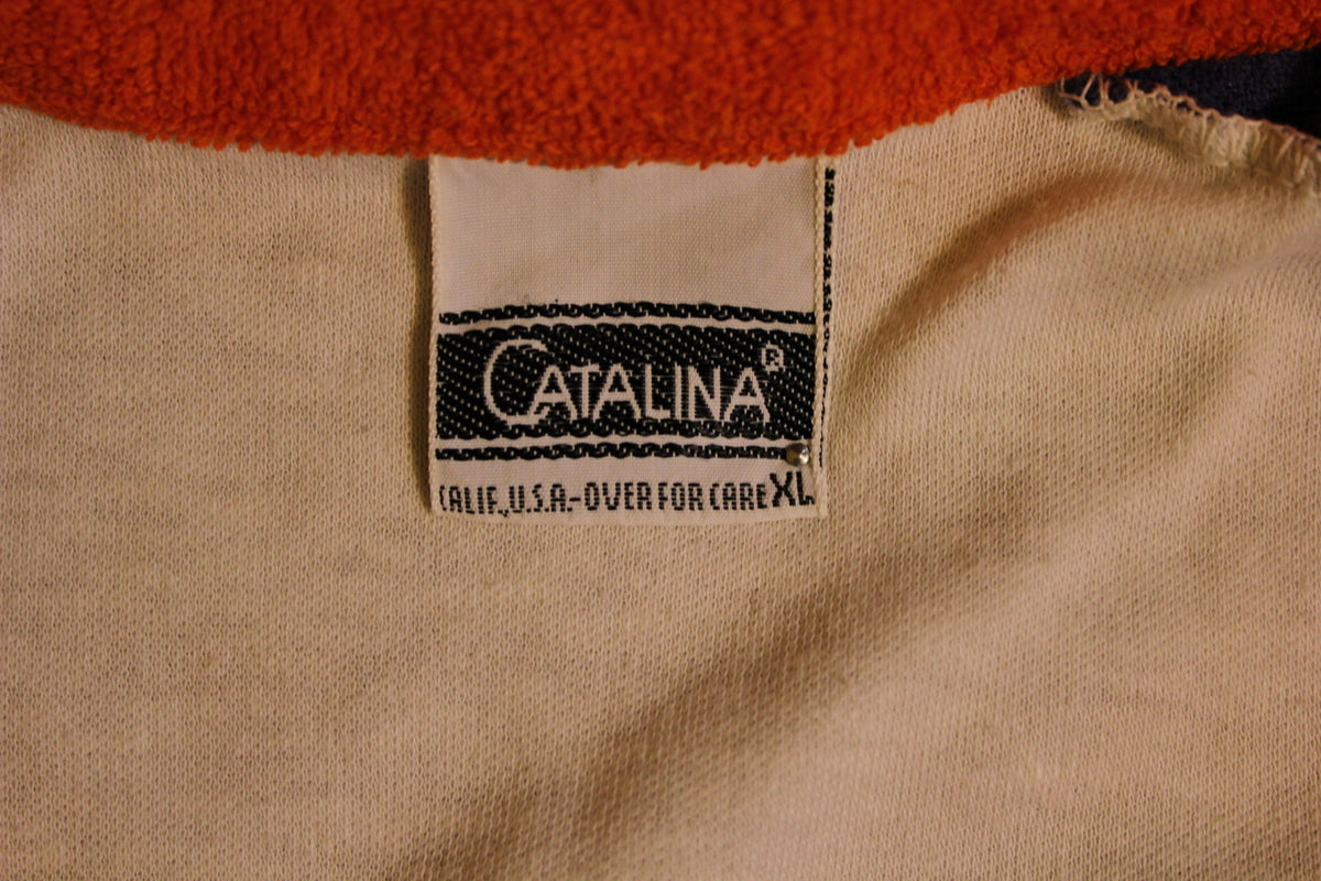 Catalina Vintage 1980's Women's Terry Cloth Polo Shirt OMG!
