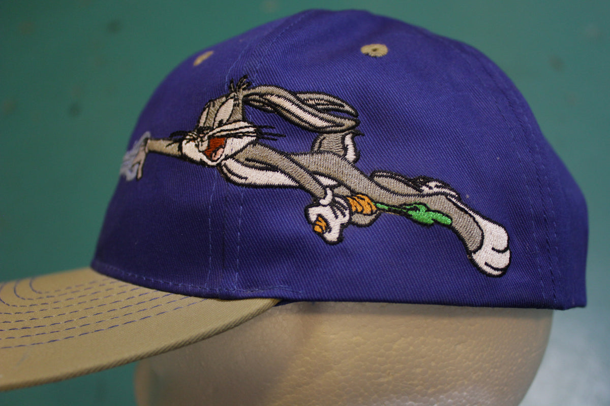 Bugs Bunny Looney Tunes 1995 90s Head Start Vintage Snapback Trucker Cap Hat