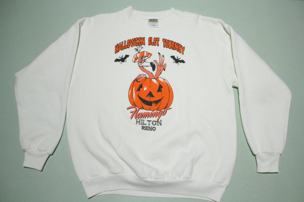 Flamingo Hilton Halloween Reno Slots Vintage 90's Crewneck Sweatshirt