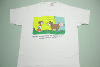 LaffLine Vintage 90's Bubble Gum Dog Funny Comic Sof Tee T-Shirt