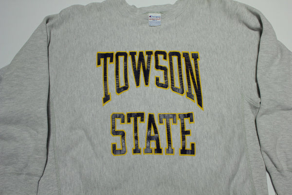 Towson State Vintage 90's Reverse Weave Champion Crewneck College USA Sweatshirt