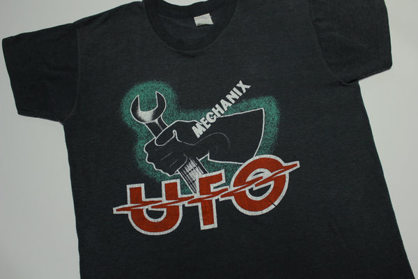 UFO Mechanix 1982 Vintage 80's American Tour Single Stitch Concert T-Shirt