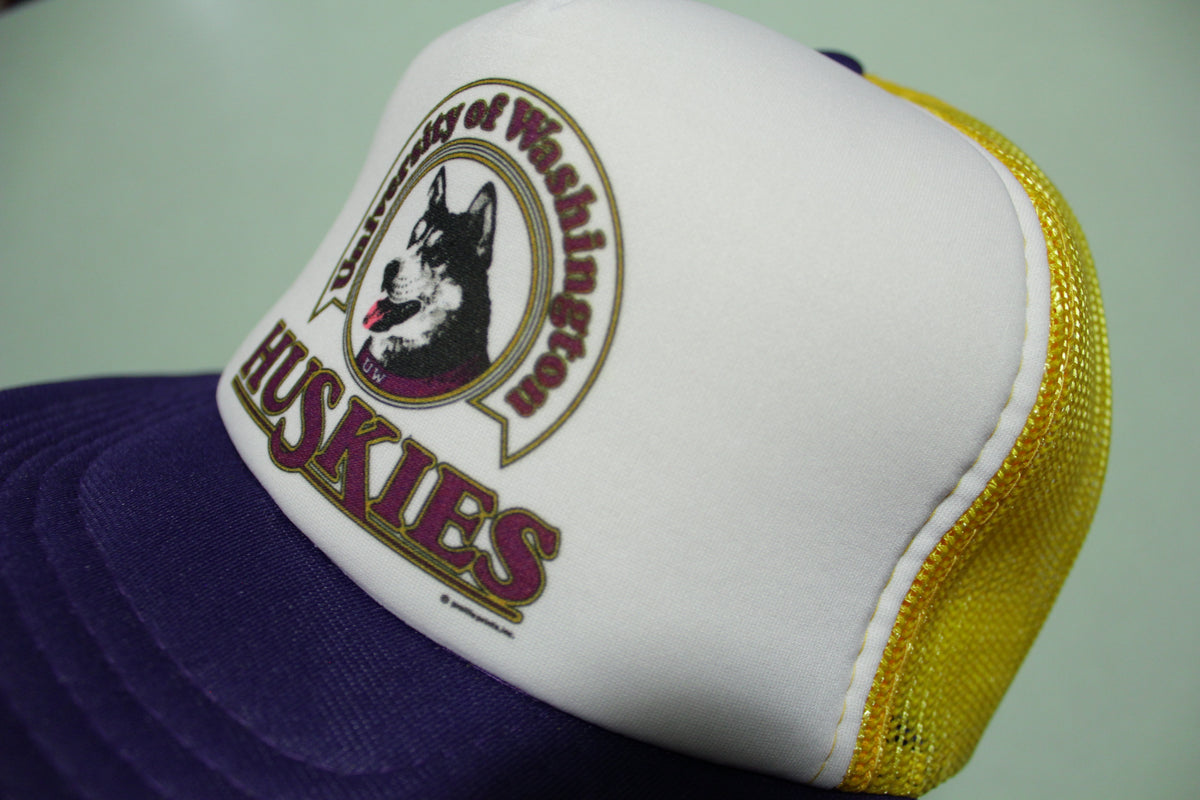University of Washington Huskies Vintage 80's Adjustable Back Snapback Hat