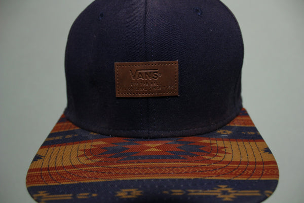 Vans Skate Aztec Southwestern Bill Vintage 00's Adjustable Back Snapback Hat