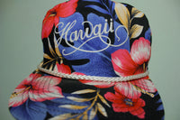 Hawaii Floral Cord Crazy Vintage 90's Adjustable Back Snapback Hat
