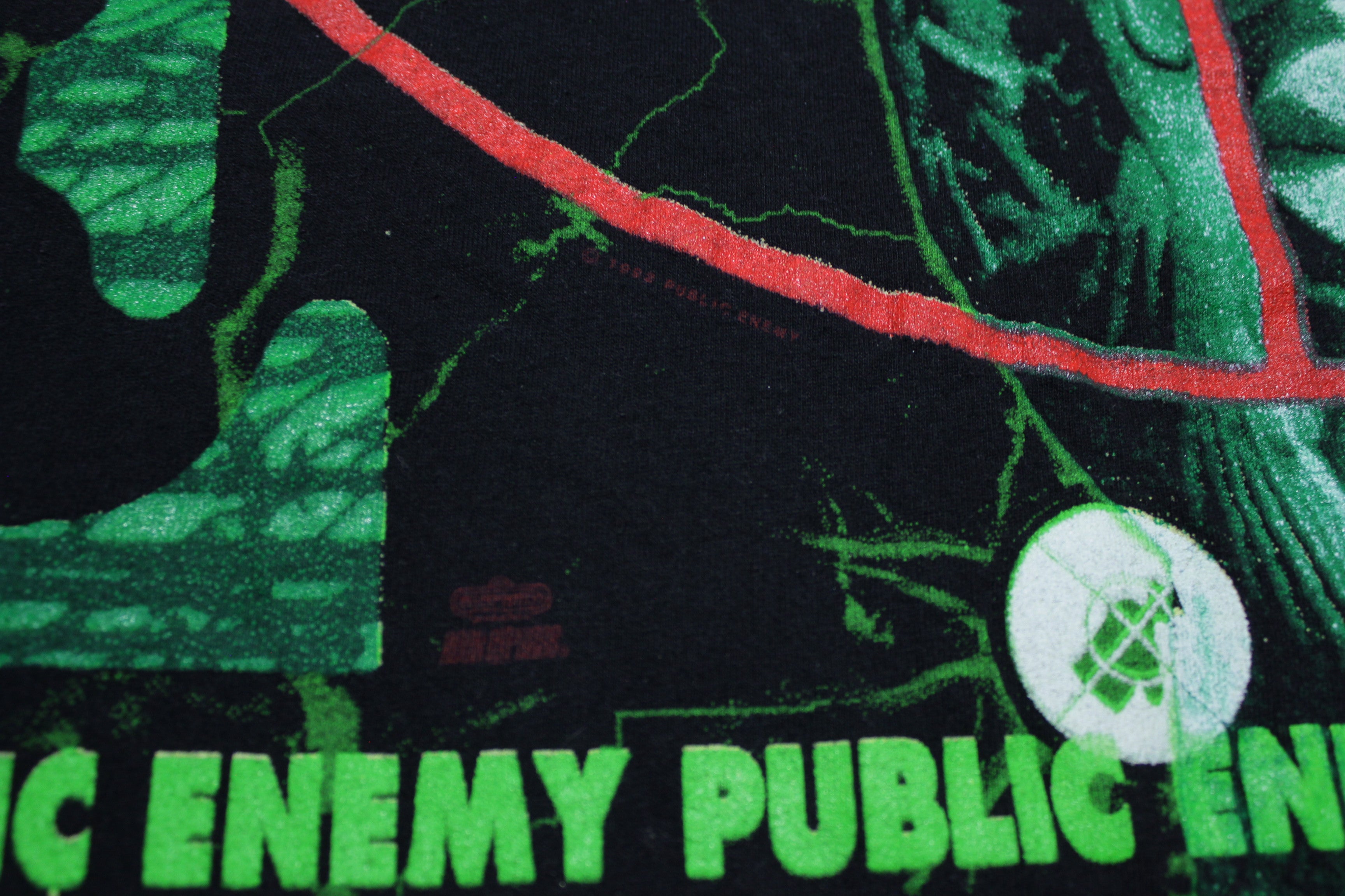 Public Enemy 1992 Vintage Winterland All Over Print Justice 90's