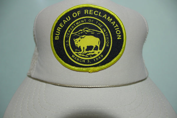 Bureau of Reclamation Buffalo Patch Vintage 80's Adjustable Back Snapback Hat