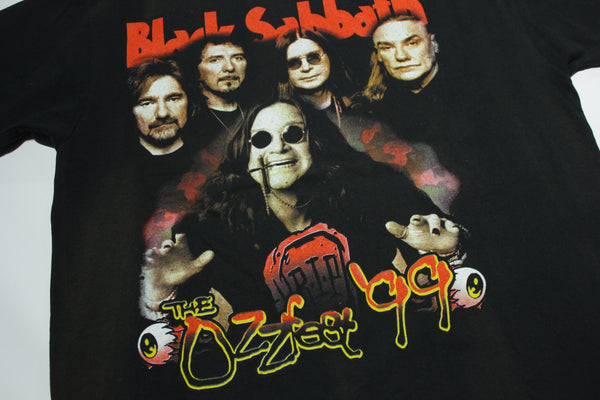 Black Sabbath Ozzfest 1999 Ozzy Osbourne Vintage 90's  Primus Slayer Deftones Tour T-Shirt
