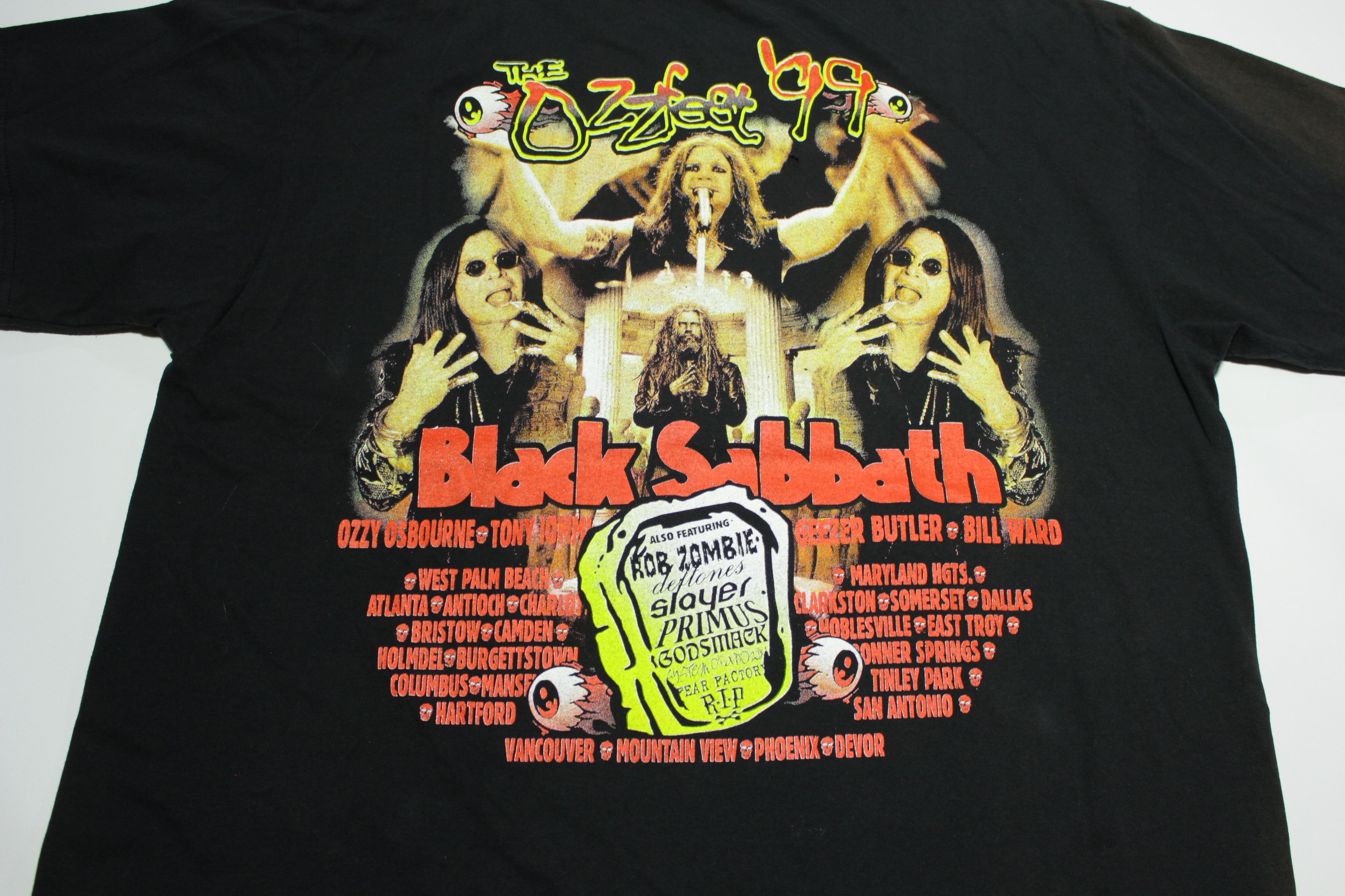 Black Sabbath Ozzfest 1999 Ozzy Osbourne Vintage 90's Primus