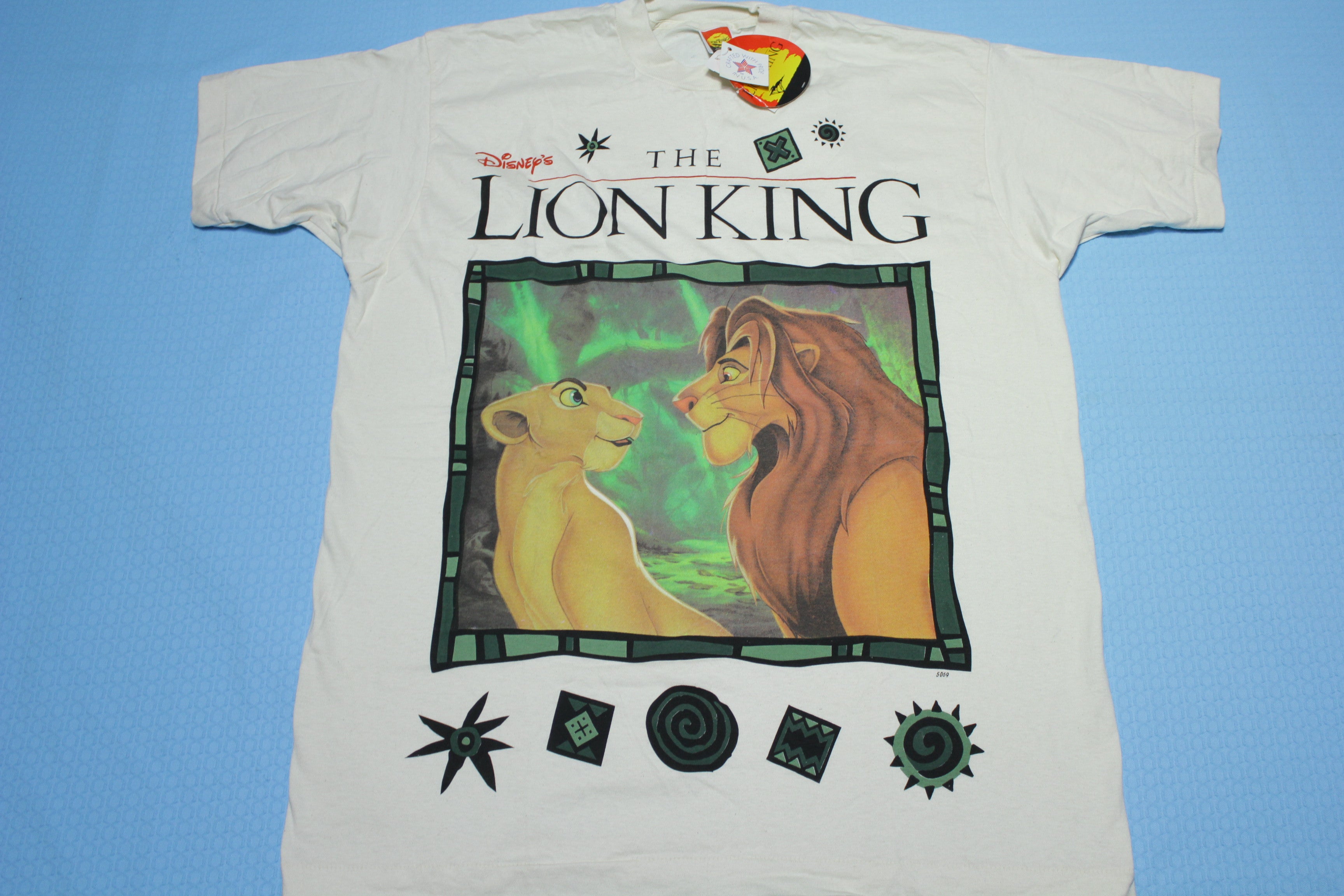 超激安格安デッドストック! 90\'s THE LION KING 総柄 Tシャツ ライオンキング DISNEY ディズニー ELTON JOHN エルトン・ジョン その他
