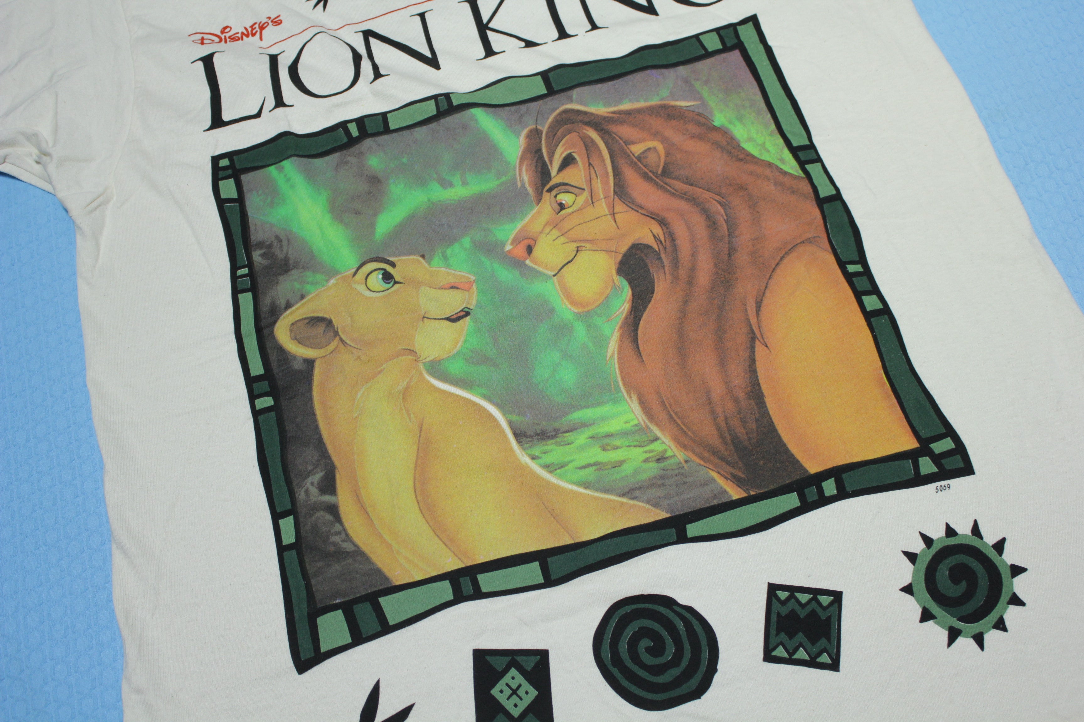 超激安格安デッドストック! 90\'s THE LION KING 総柄 Tシャツ ライオンキング DISNEY ディズニー ELTON JOHN エルトン・ジョン その他
