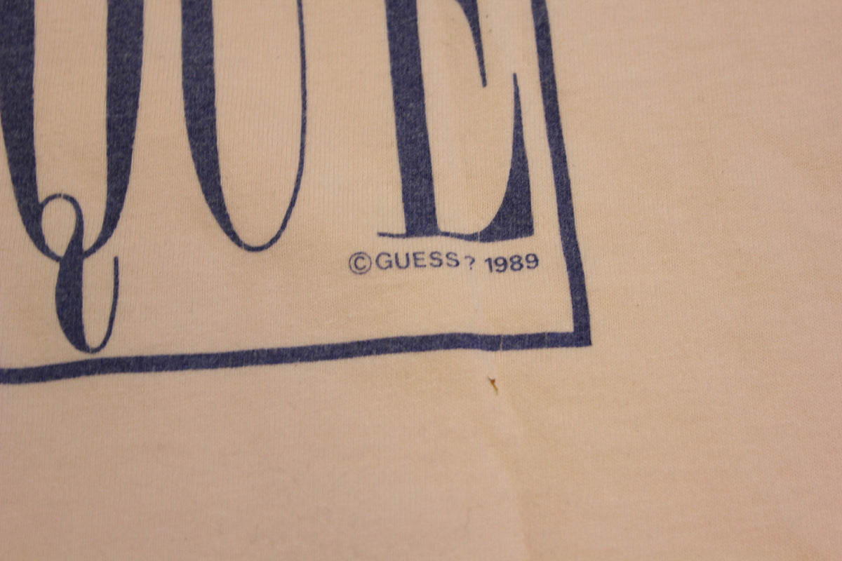 Guess 1989 Nautique Vintage Pink Single Stitch 80's T-Shirt One Size Fits All