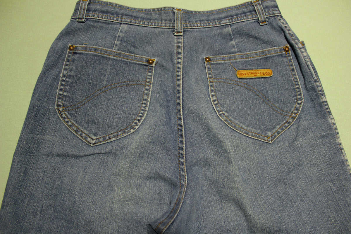 Levis Vintage 80's Strauss & Co. Leather Patch Faded Denim Jeans