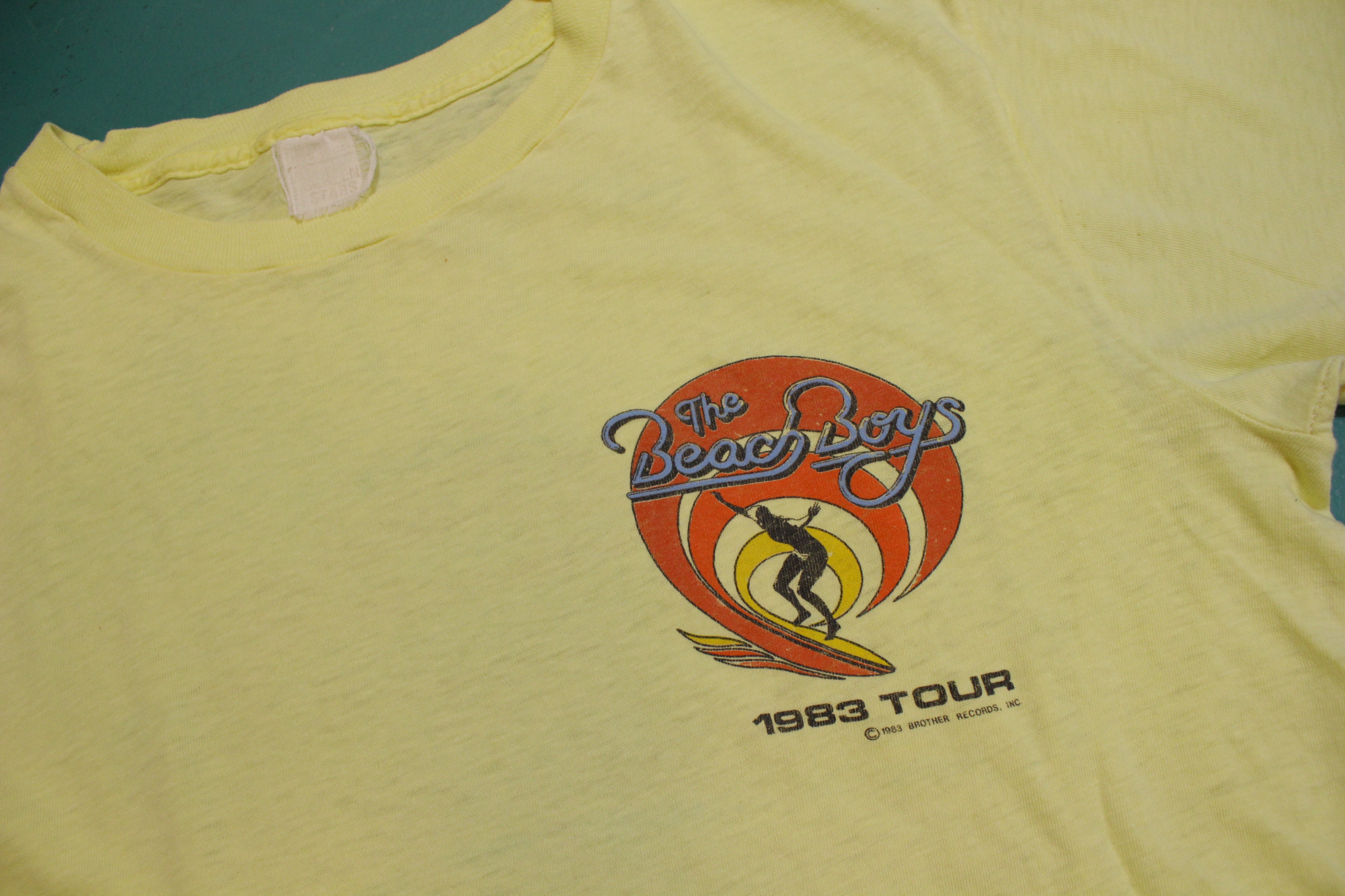 The Beach Boys 1983 World Tour Vintage Screen Stars Single Stitch