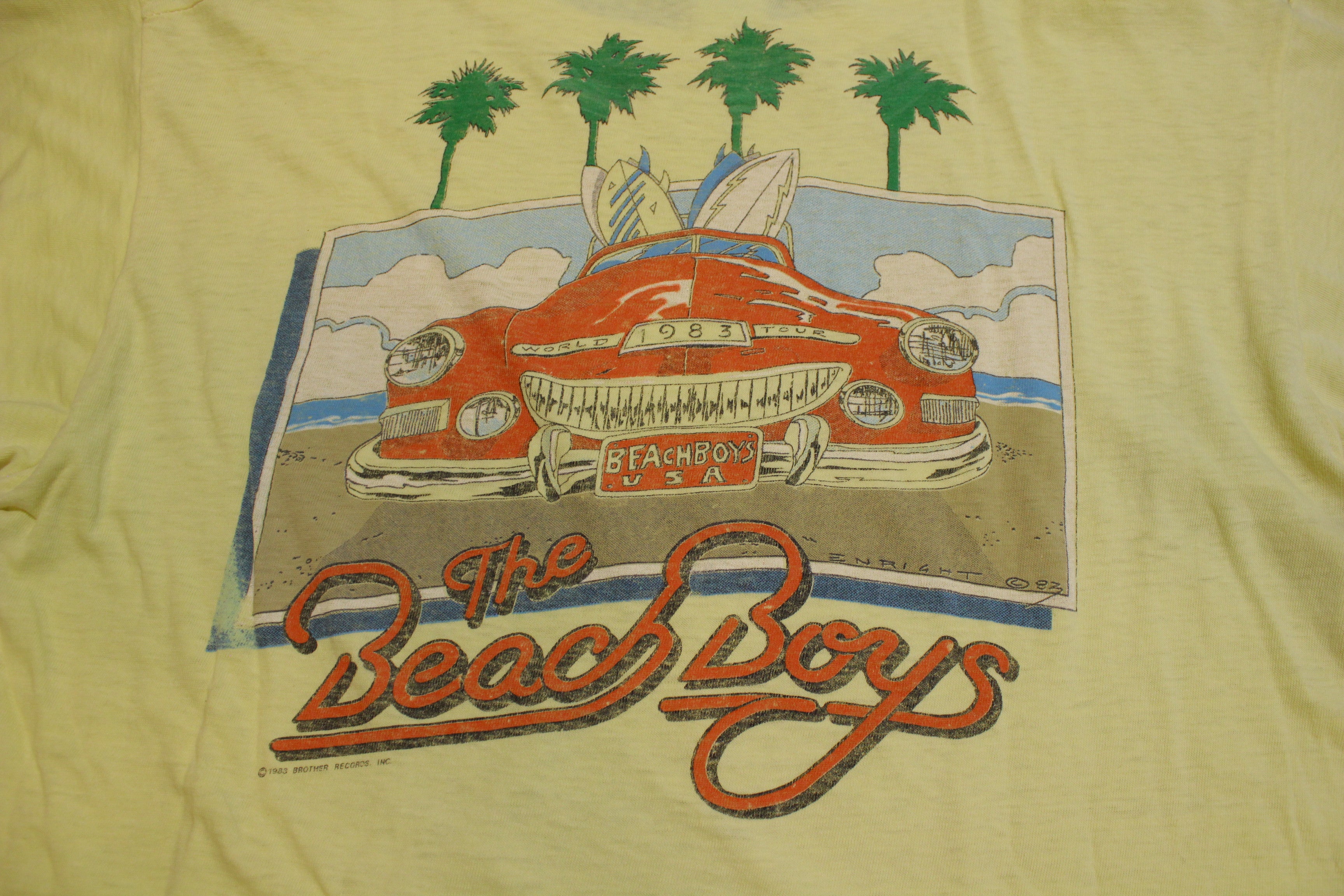 The Beach Boys 1983 World Tour Vintage Screen Stars Single