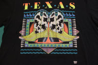 Texas Snake Skin Cowboy Boots Southwestern Vintage Single Stitch T-Shirt