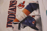 Cleveland Indians Baseball Big Print Player 1998 Vintage 90's T-Shirt