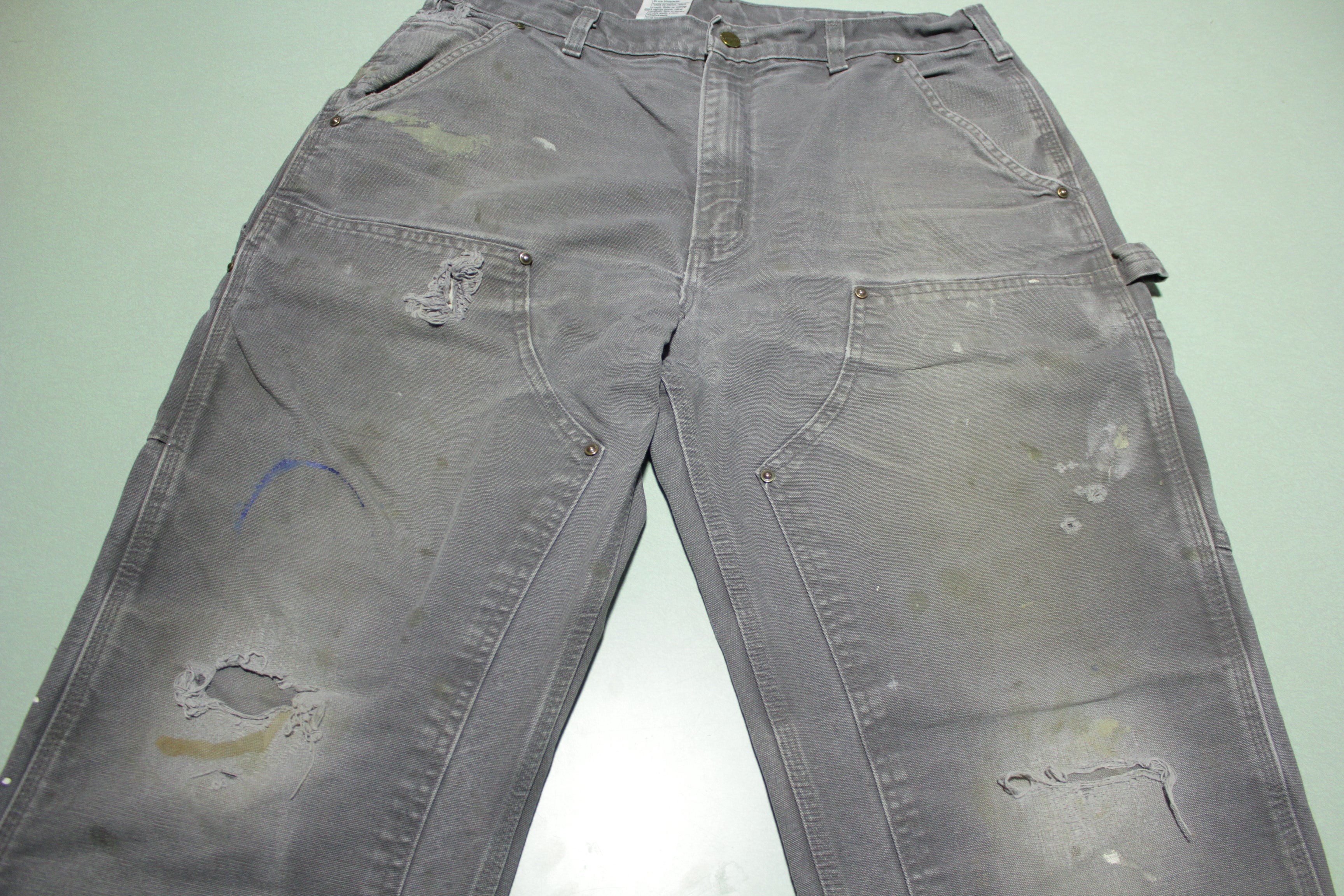 Carhartt B136 GVL Dungaree Fit Double Knee Carpenter Canvas Work