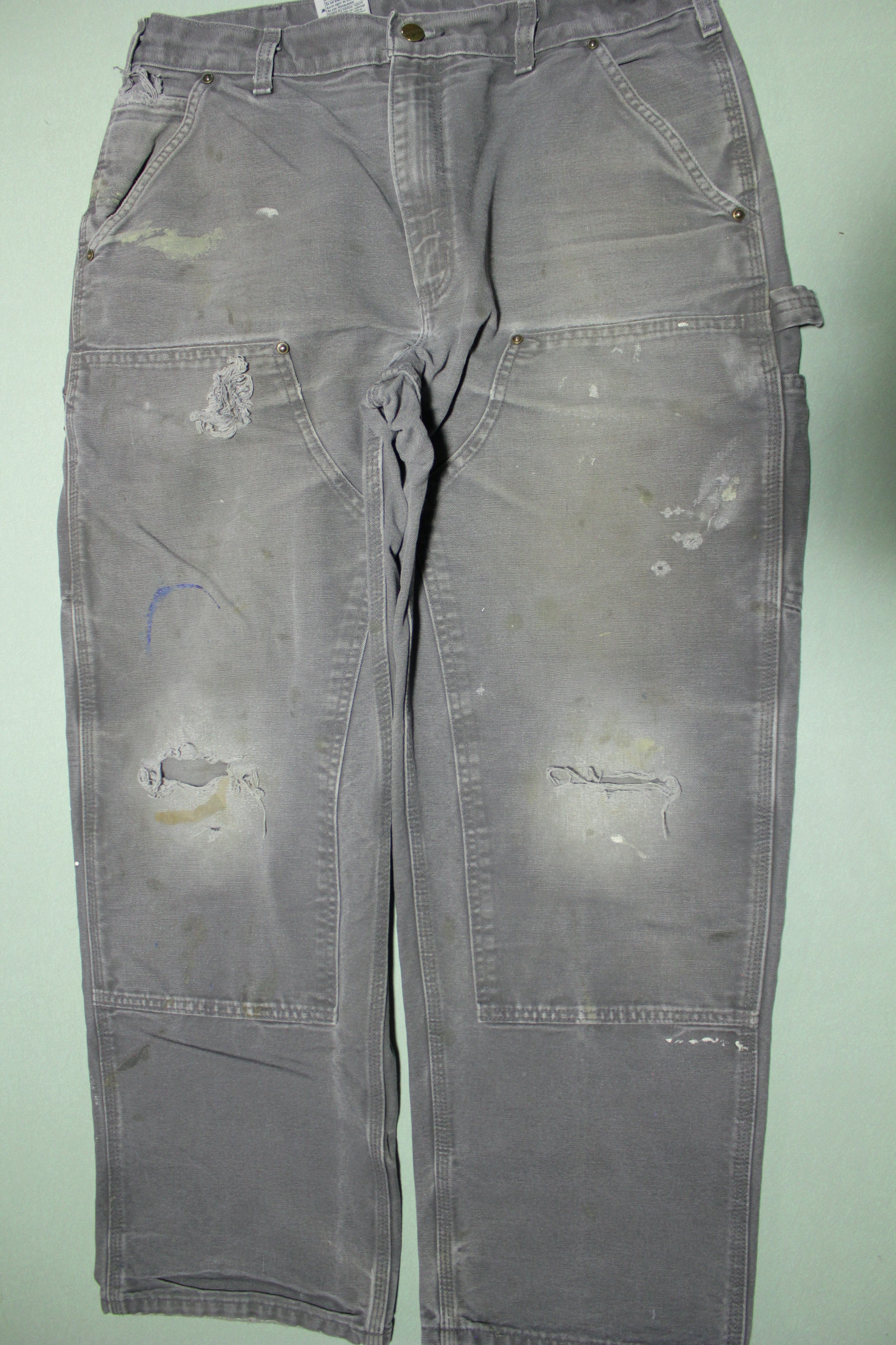 Carhartt B136 GVL Dungaree Fit Double Knee Carpenter Canvas Work
