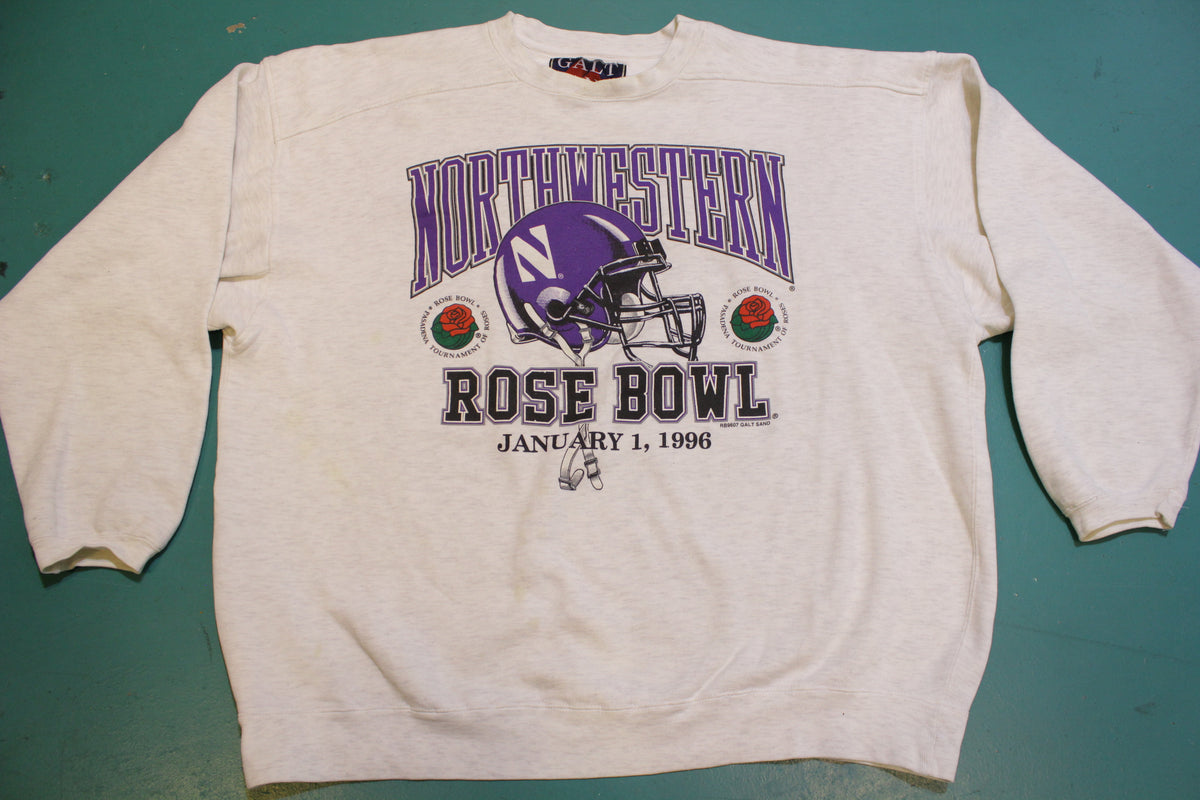 Northwestern Rose Bowl 1996 Pasadena Vintage 90's Crewneck Sweatshirt.