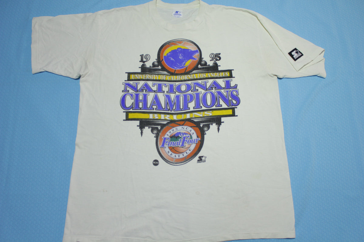 UCLA Bruins Vintage 1995 Final Four Seattle National Champions 90's Starter T-Shirt