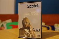 Scotch Low Noise High Density C-60 Vintage 1970s Blank Cassette Tapes.