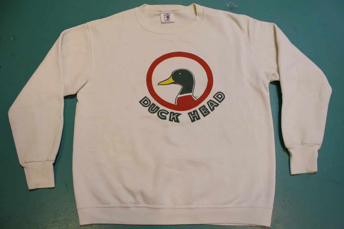 Duck Head Tail Double Sided Vintage USA 90's Crewneck Pullover Sweatshirt