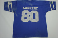 Seattle Seahawks Steve Largent #80 Vintage 80's Sport Togs PayDirt Distressed T-Shirt