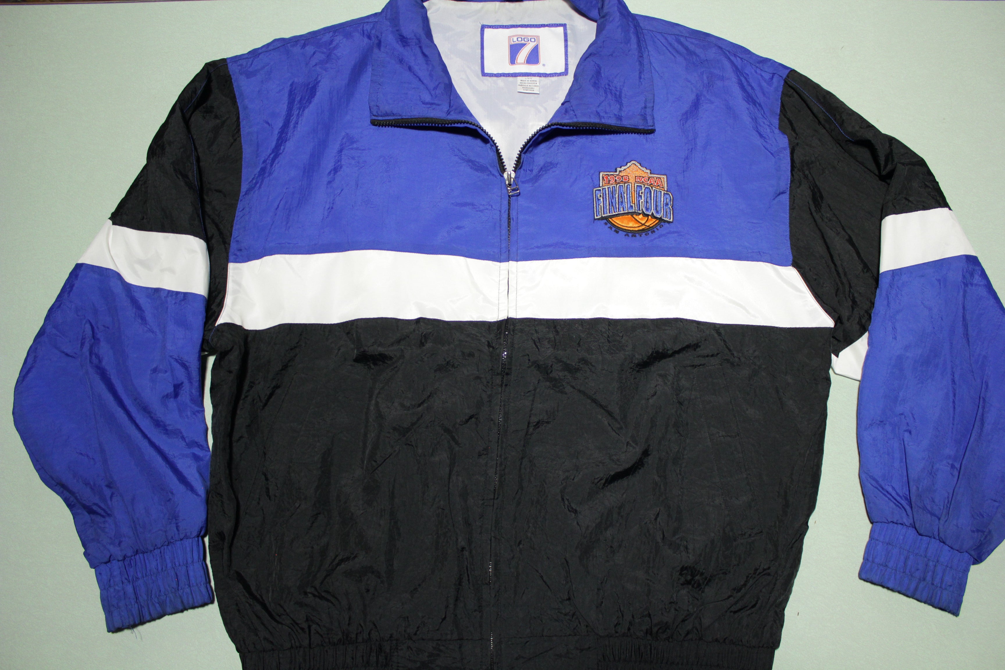 Final Four Logo 7 Vintage 1998 90's Windbreaker Spellout NCAA