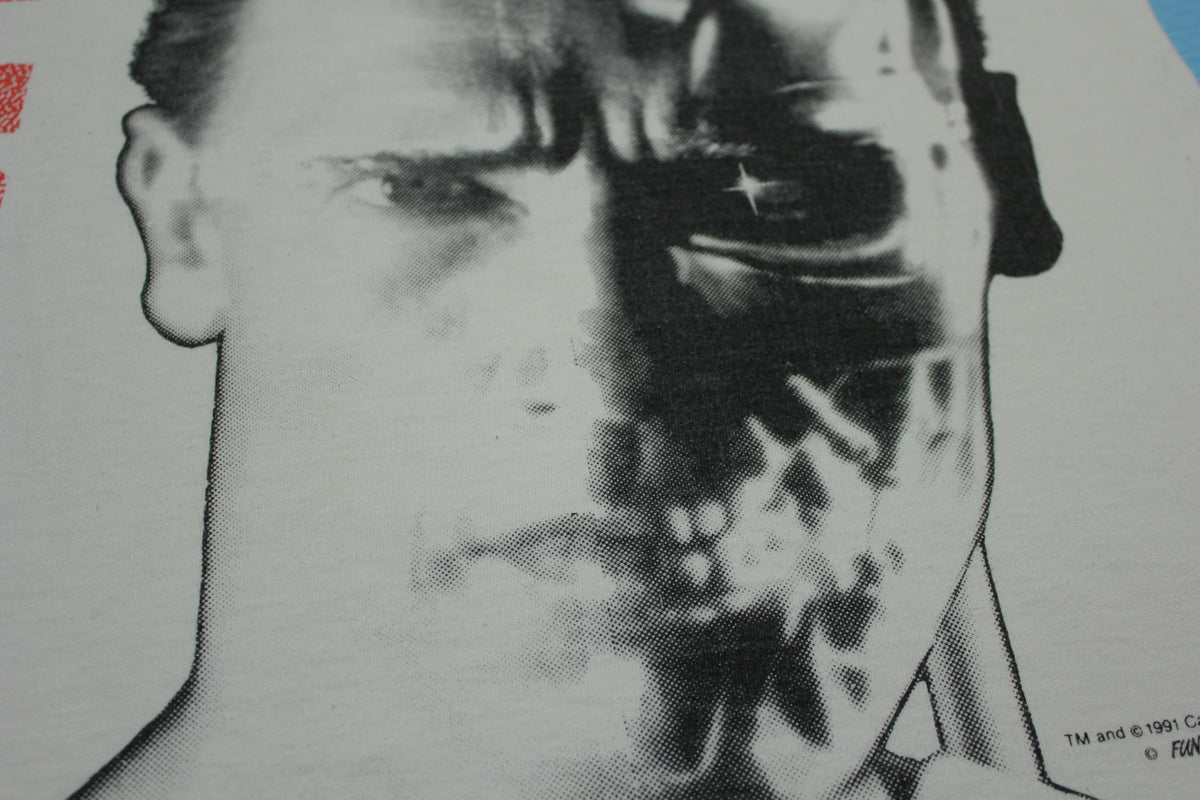 Terminator 2 T2 Vintage 1991 Judgement Day I'll Be Back AOP Carolco Movie Promo T-Shirt
