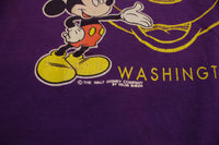 Mickey Mouse Walt Disney Washington Velva Sheen USA Vintage 80's T-Shirt