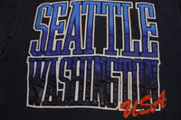Seattle Washington Puff Print Single Stitch USA Vintage 80's T-Shirt