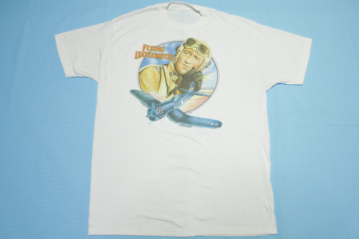 Flying Leathernecks Vintage 80's John Wayne 1988 Single Stitch Movie T-Shirt