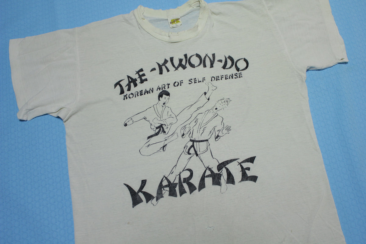 Tae-Kwon-Do Karate Vintage 80's Korean Art of Self Defense T-Shirt