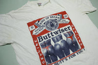 Buttweiser King of Rears Vintage 90's Beer Parody USA T-Shirt