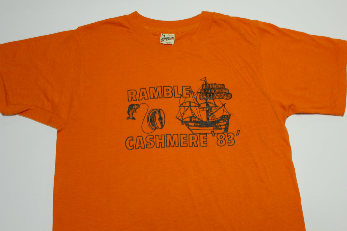 Ramble 1983 Cashmere Vintage Single Stitch Screen Stars Made in USA T-Shirt