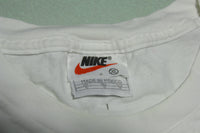 Nike Vintage 90's Center Swoosh Check Basic White T-Shirt