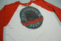 Moosehead Canadian Lager Beer Vintage 80's Raglan Baseball USA T-Shirt