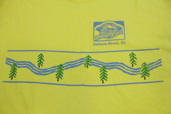 Salmon River Idaho Harrah's Lodge Vintage Single Stitch Screen Stars T-Shirt 90's