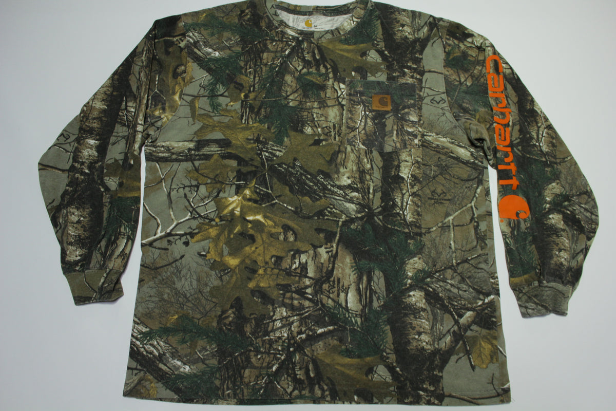 Carhartt Camo Mossy Oak Realtree 101776 977 Long Sleeve Hunting T-Shirt