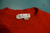 Sweater Bee Red Knit Rainbow Striped 80's Winter Sweater
