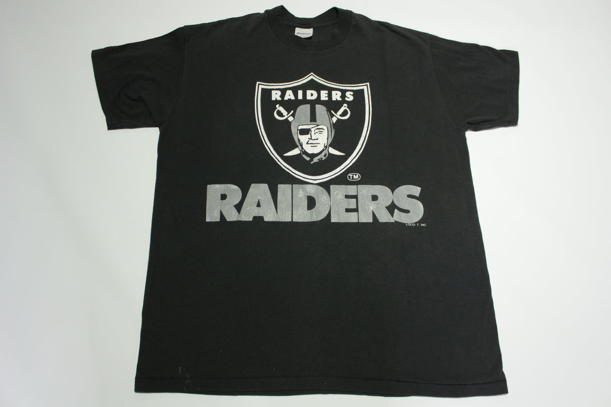 Los Angeles Raiders Vintage Logo 7 Single Stitch 90's Football T-Shirt